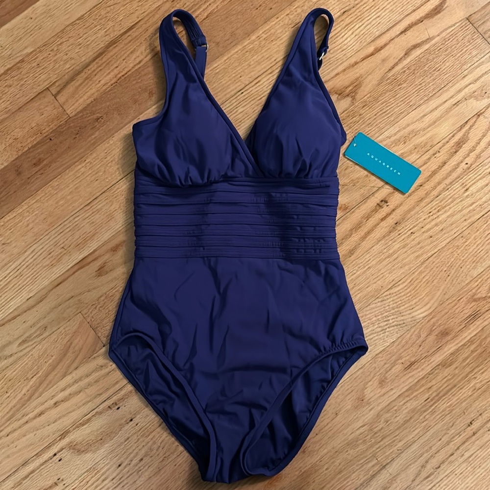 NWT blue women’s One piece bathing suit